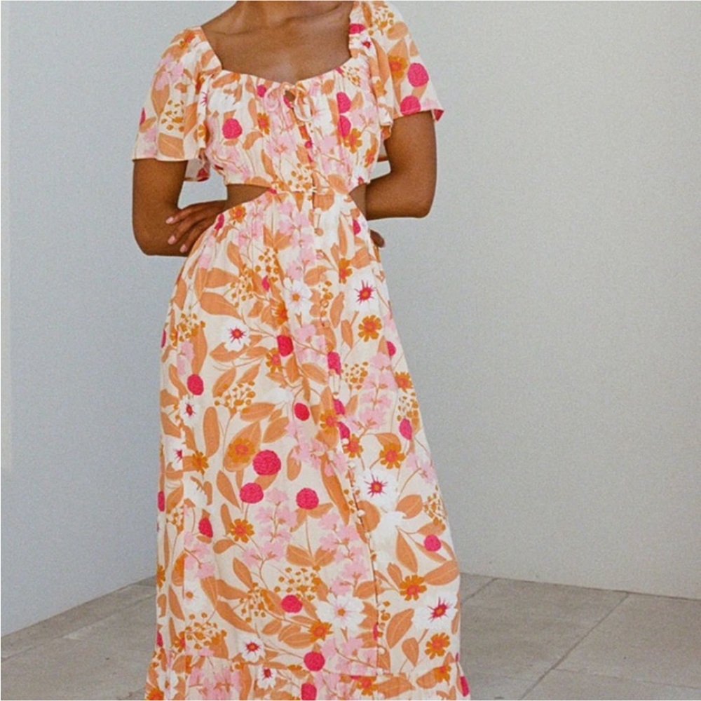 Sabo Skirt Katana Midi Dress Size USA 4